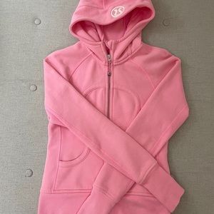 Lululemon Pink Shell Scuba Hoodie Fleece Size 4
